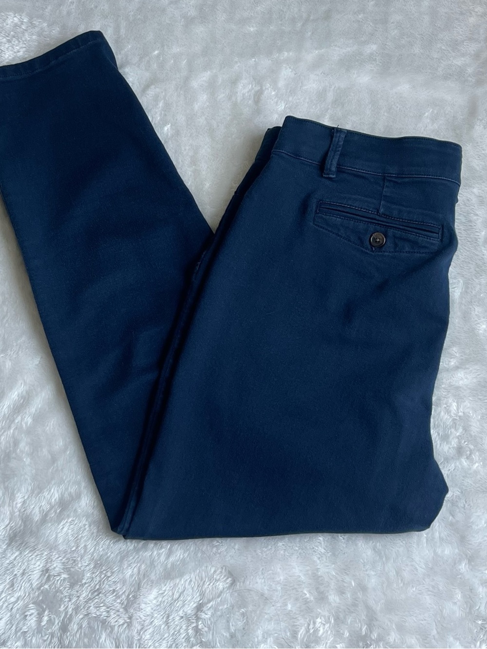 Violets & Roses Women’s Mid-Rise Skinny Pant — Navy Slim Fit - Picture 3 of 6